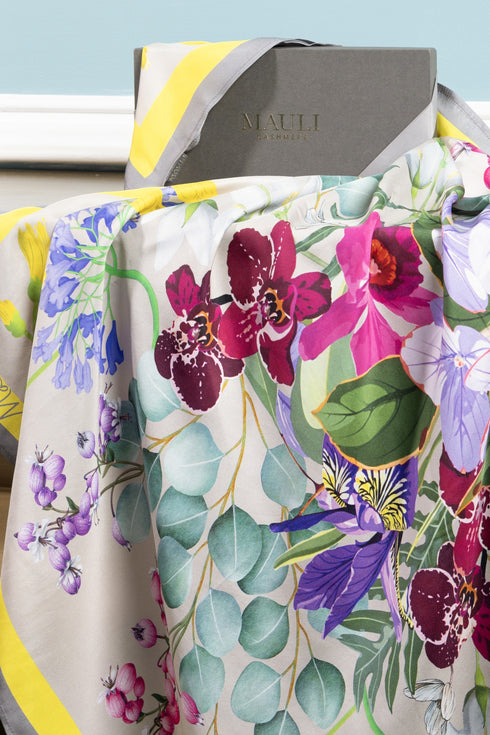 Capri Botanica | Pure Silk Twill Scarf