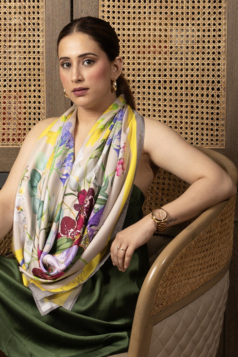 Capri Botanica | Pure Silk Twill Scarf