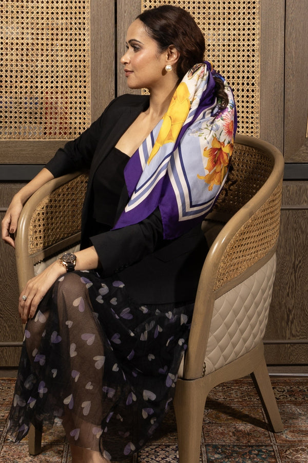 Sula Blossom | Pure Silk Twill Scarf