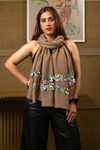 Shimmy Sequin | Embroidered Wool Silk Stole