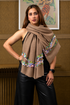 Shimmy Sequin | Embroidered Wool Silk Stole