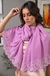 Vine Bloom | Embroidered Wool Silk Stole