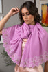 Vine Bloom | Embroidered Wool Silk Stole