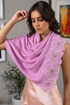 Vine Bloom | Embroidered Wool Silk Stole