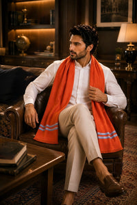The Prudent | Embroidered Fine Wool Silk Stole