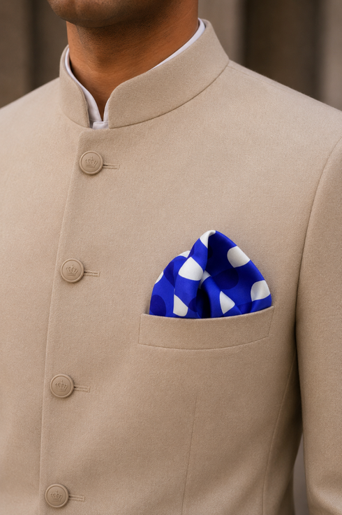 Retro Riviera | Pure Silk Pocket Square