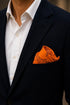 Club Canine | Pure Silk Pocket Square with a Handmade Rakhi