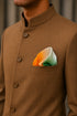 Tiranga Bloom | Pure Silk Pocket Square