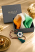 Tiranga Bloom | Pure Silk Pocket Square with a Handmade Rakhi