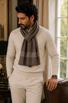 The LinkedIn | Embroidered Fine Wool Silk Stole