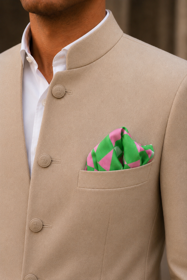 Monte Rosso | Pure Silk Pocket Square