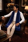 The Capitalist | Embroidered Fine Wool Silk Stole