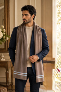 The Prudent | Embroidered Fine Wool Silk Stole