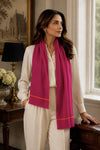 The Statement | Embroidered Fine Wool Silk Stole