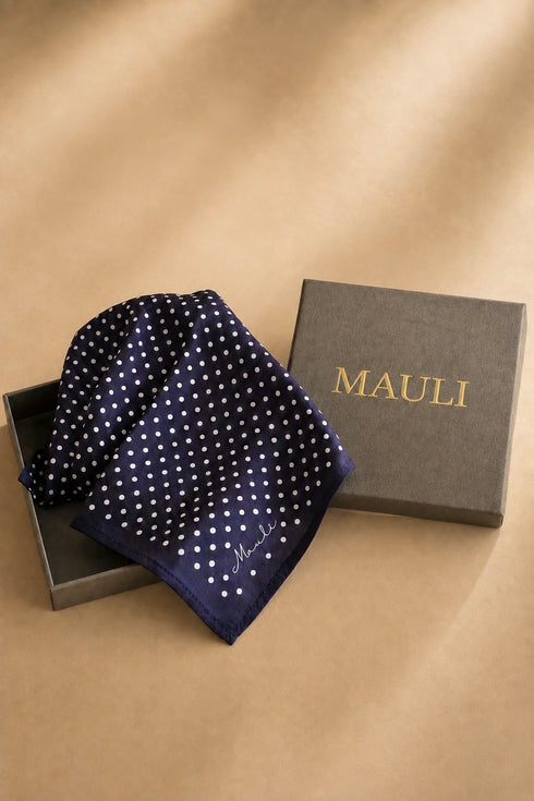 Aristocrat Dot | Pure Silk Pocket Square