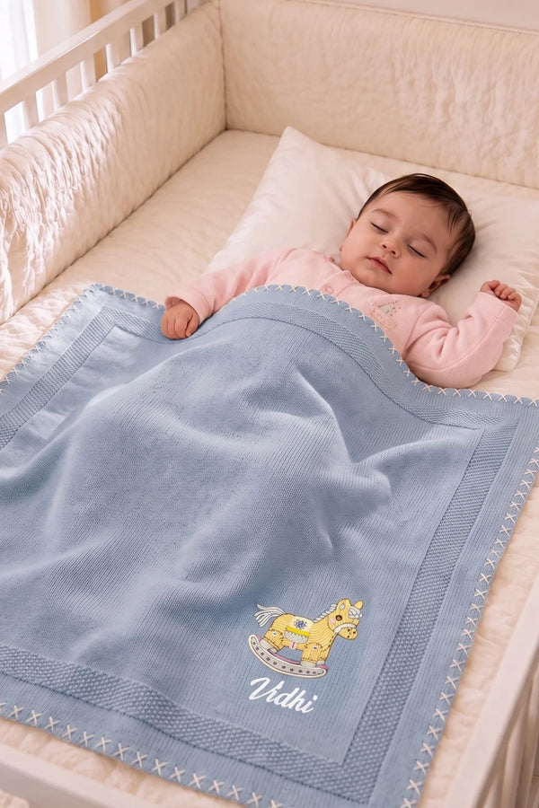 Baby Rio can't stop Rocking | Personalized Baby Blanket