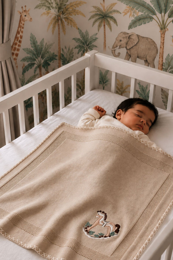 Baby Bubbles Loves Lakdi ki Kaathi | Personalized Baby Blanket