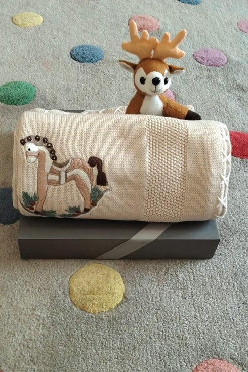 Baby Bubbles Loves Lakdi ki Kaathi | Personalized Baby Blanket