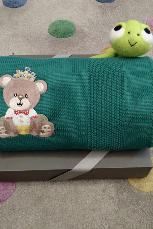 Baby Bear Prince | Personalized Baby Blanket