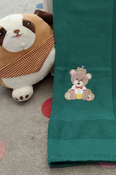 Baby Bear Prince | Personalized Baby Blanket