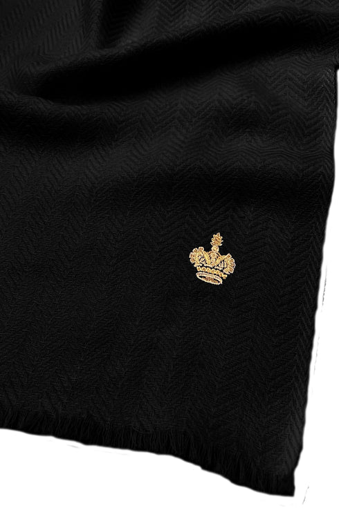 The Crown Herringbone Cashmere Personalized Muffler