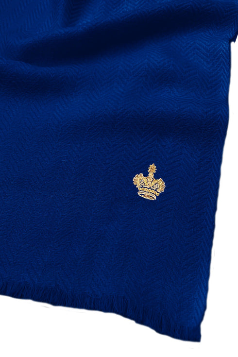 The Crown Herringbone Cashmere Personalized Muffler