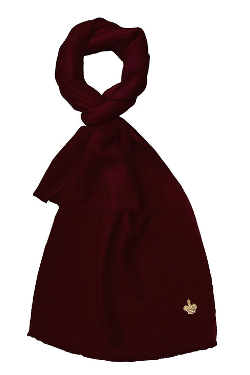 The Crown Herringbone Cashmere Personalized Muffler