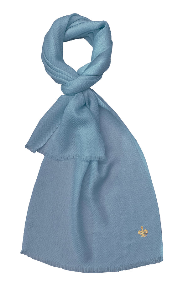 The Crown Herringbone Cashmere Personalized Muffler