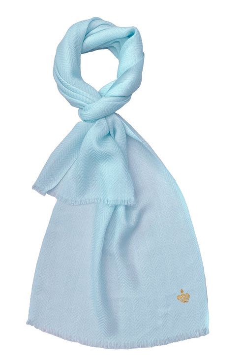 The Crown Herringbone Cashmere Personalized Muffler