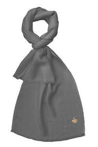 The Crown Herringbone Merino Personalized Scarf