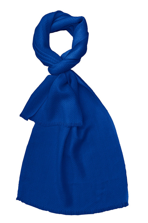 Herringbone Cashmere Muffler with Handmade Rakhi