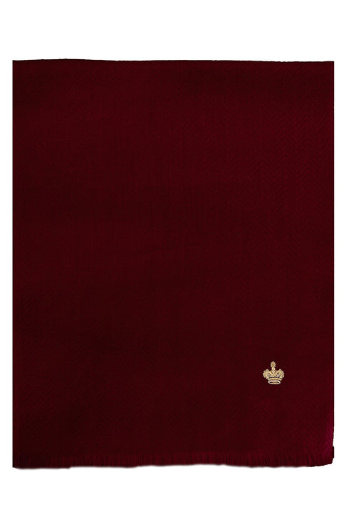 The Crown Herringbone Cashmere Personalized Muffler