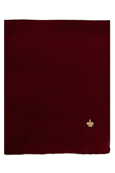 The Crown Herringbone Cashmere Personalized Muffler