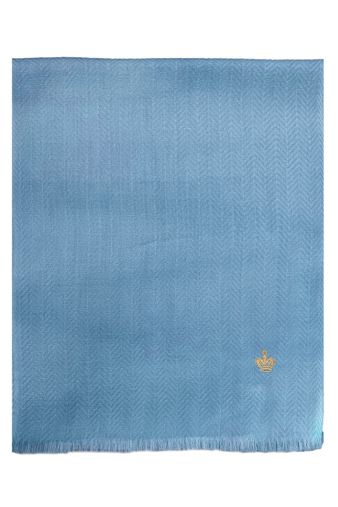 The Crown Herringbone Cashmere Personalized Muffler