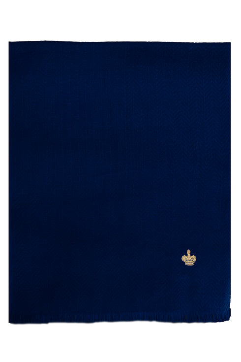 The Crown Herringbone Cashmere Personalized Muffler