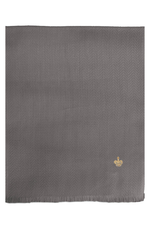 The Crown Herringbone Cashmere Personalized Muffler