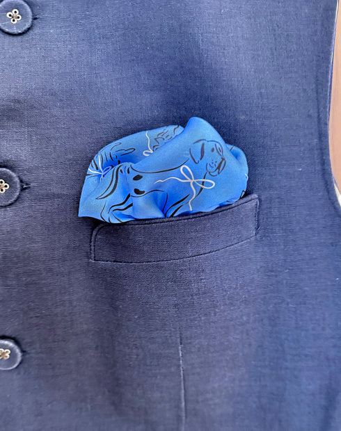 Club Canine | Pure Silk Pocket Square