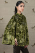 Velvet Peony Embroidered Cape