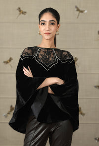 Mauli Evening Star Velvet Poncho