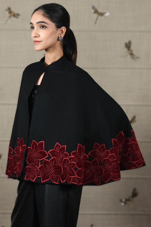 Mauli Lily Scarlet Bloom Cape