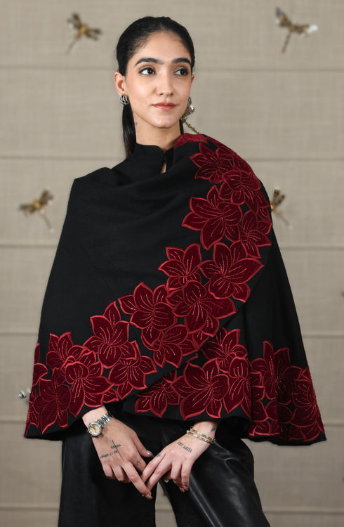 Mauli Lily Scarlet Bloom Cape