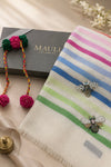 Mauli Elara | Embroidered Stole With Handmade Lumba Rakhi