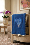 The Gentle Giant | Embroidered Cotton Knit Blanket