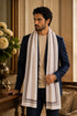 The Capitalist | Embroidered Fine Wool Silk Stole