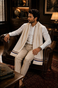The Prudent | Embroidered Fine Wool Silk Stole