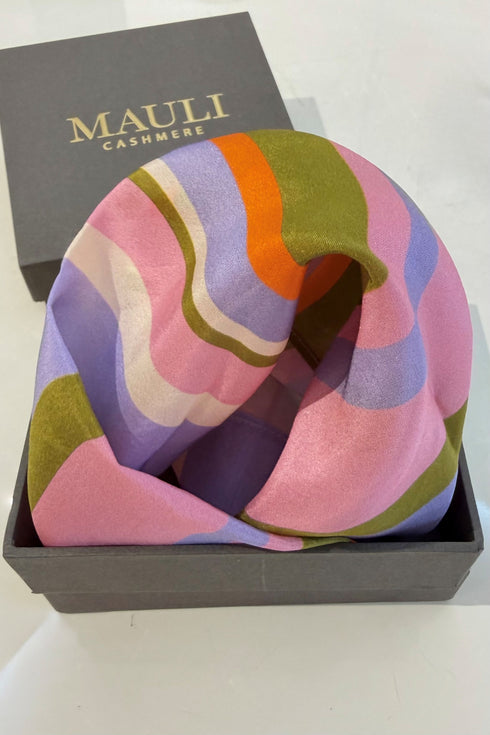 The Piazza Stripe | Pure Silk Pocket Square