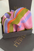 The Piazza Stripe | Pure Silk Pocket Square