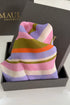 The Piazza Stripe | Pure Silk Pocket Square