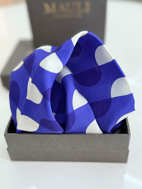 Retro Riviera | Pure Silk Pocket Square