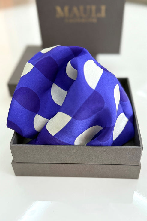 Retro Riviera | Pure Silk Pocket Square